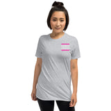 Pink and White Dream Big Lifestyle Short-Sleeve Unisex T-Shirt