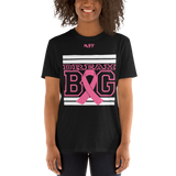 Black White and Pink Breast Cancer Awareness Short-Sleeve Unisex T-Shirt