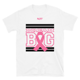 White Black and Pink Breast Cancer Awareness Short-Sleeve Unisex T-Shirt