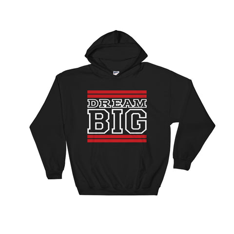 Black Red and White Hooded Sweatshirt