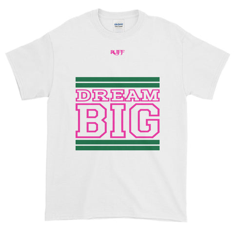 White Green and Pink Short-Sleeve T-Shirt