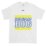 White Yellow and Royal Blue Short-Sleeve T-Shirt