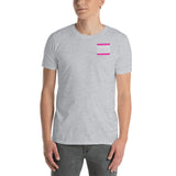 Pink and White Dream Big Lifestyle Short-Sleeve Unisex T-Shirt