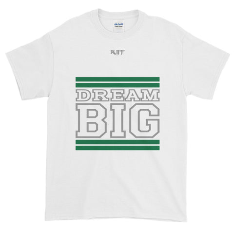 White Green and Grey Short-Sleeve T-Shirt