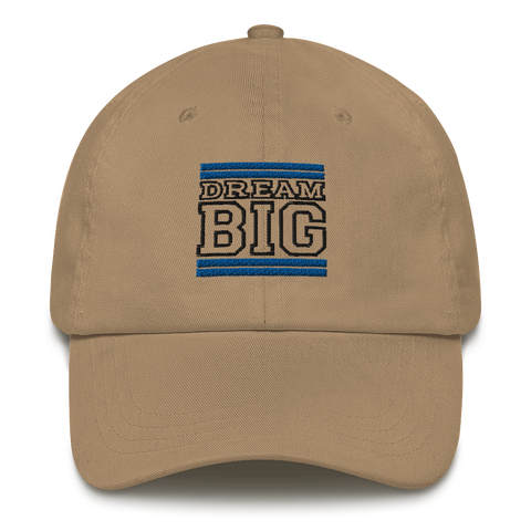 Royal Blue and Black Dream Big Lifestyle Dad hat