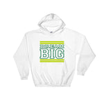 White Lime Green and Green Hooded Sweatshirt