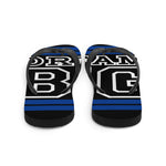 Royal Blue and White Dream Big Flip-Flops