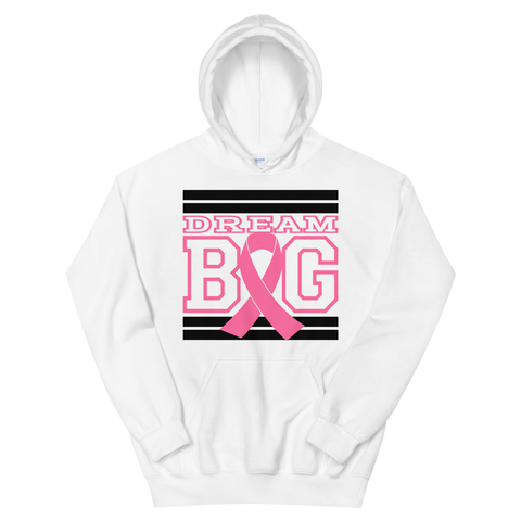 White Black and Pink Breast Cancer Awareness Unisex Hoodie