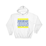 White Yellow and Royal Blue Hooded Sweatshirt