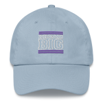 Purple and White Dream Big Lifestyle Dad Hat (assorted colors)