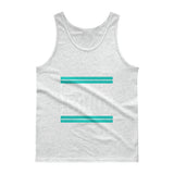 Teal and White Dream Big Tank tops