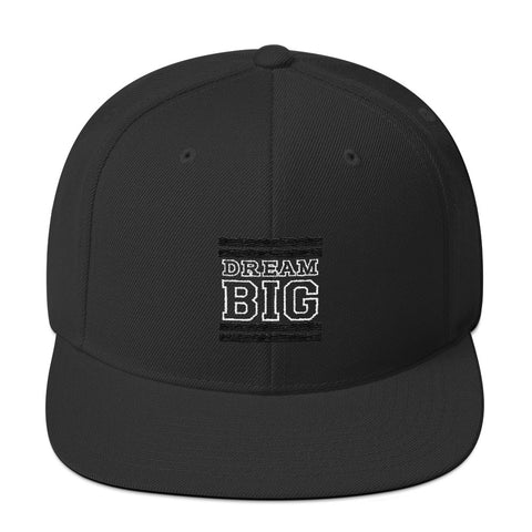Black and Black Dream Big Snapback Hat