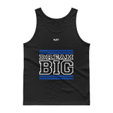 Royal Blue and White Dream Big Tank tops