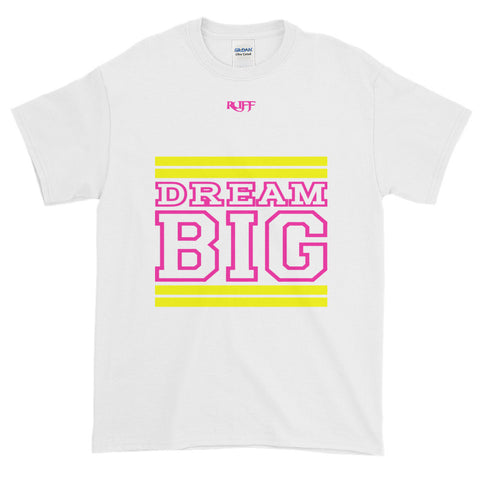 White Yellow and Pink Short-Sleeve T-Shirt