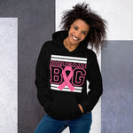 Black White and Pink Breast Cancer Awareness Unisex Hoodie