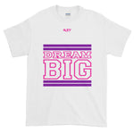 White Purple and Pink Short-Sleeve T-Shirt