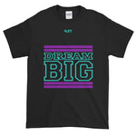 Black Purple and Teal Short-Sleeve T-Shirt
