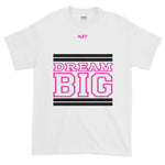 White Black and Pink Short-Sleeve T-Shirt