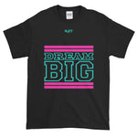 Black Pink and Teal Short-Sleeve T-Shirt