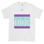 White Purple and Teal Short-Sleeve T-Shirt