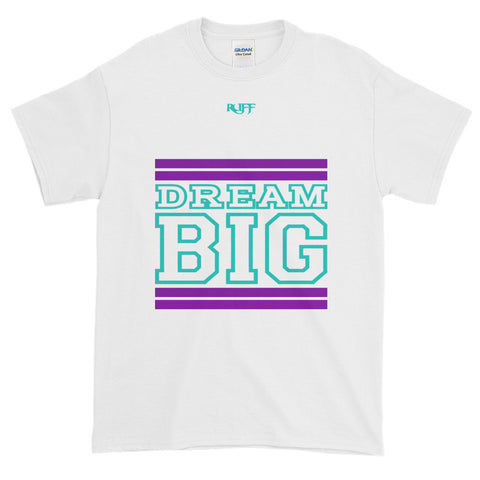 White Purple and Teal Short-Sleeve T-Shirt